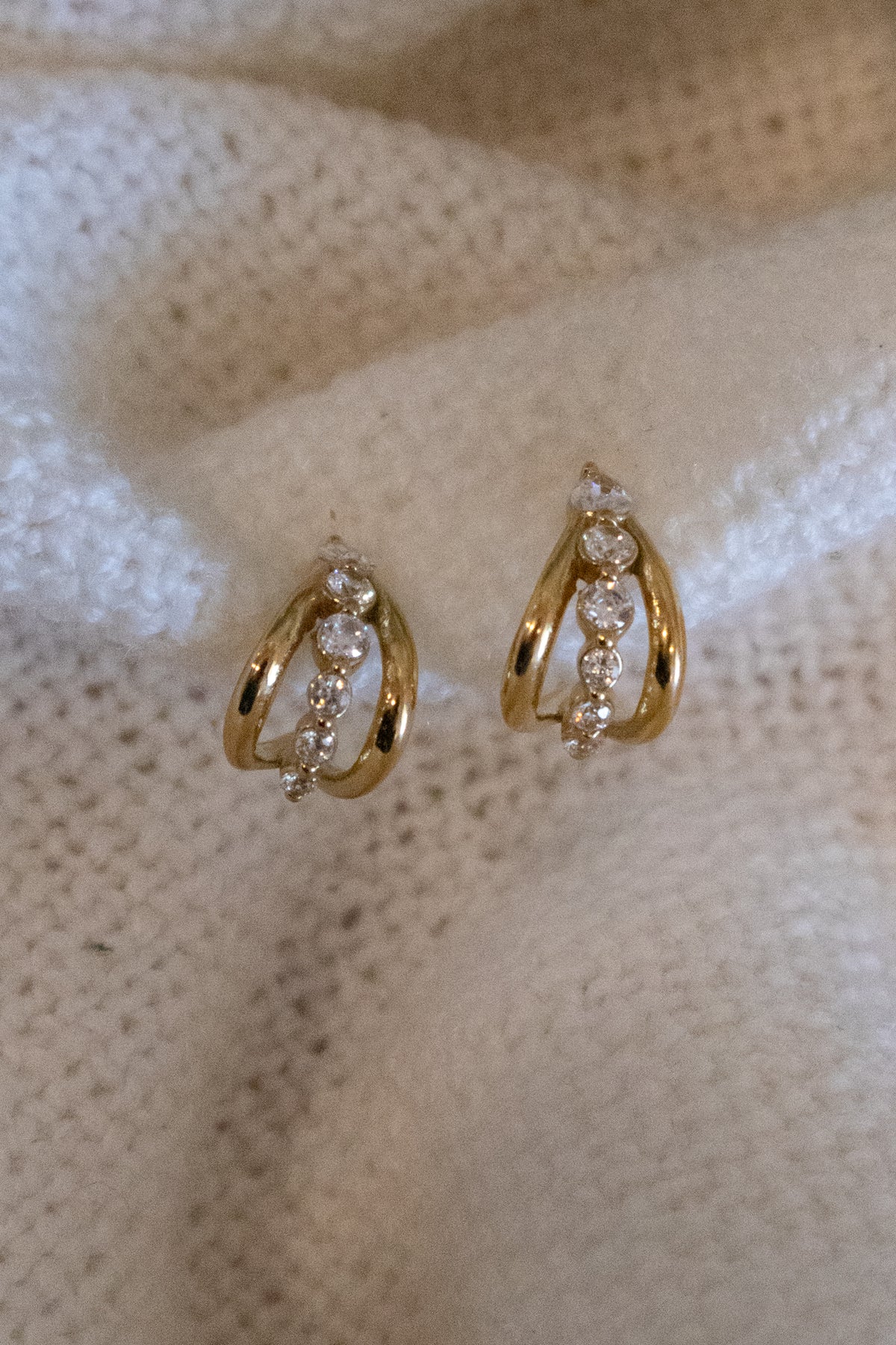 Double Row Pave Hoop