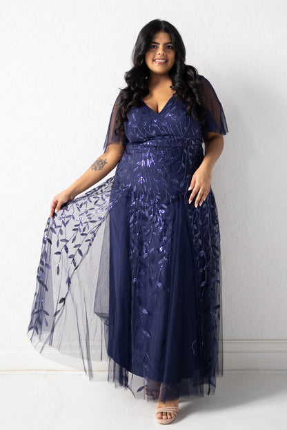CURVE Sequin Evening gown