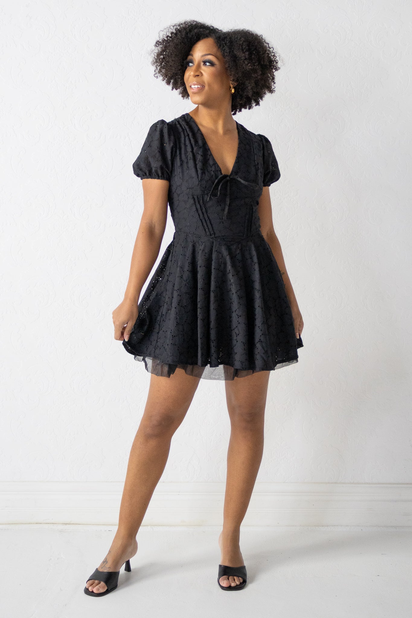 Hanover Eyelet Mini Dress