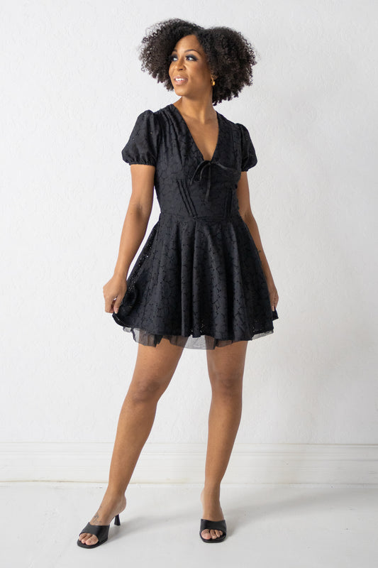 Hanover Eyelet Mini Dress