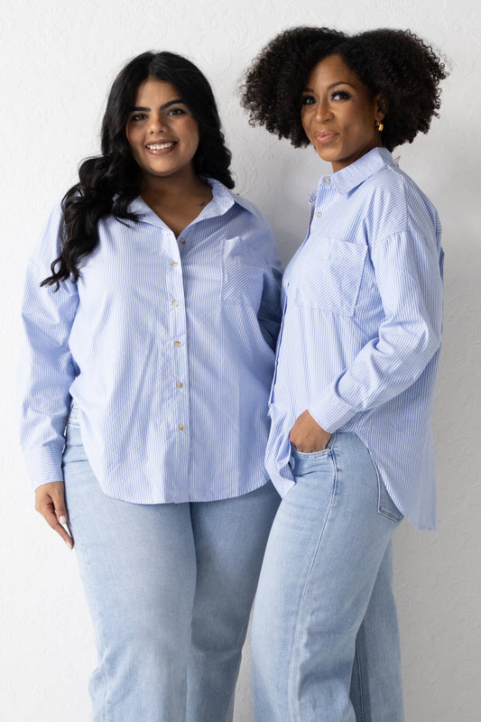 Striped Button down Shirt (S-XXXL)