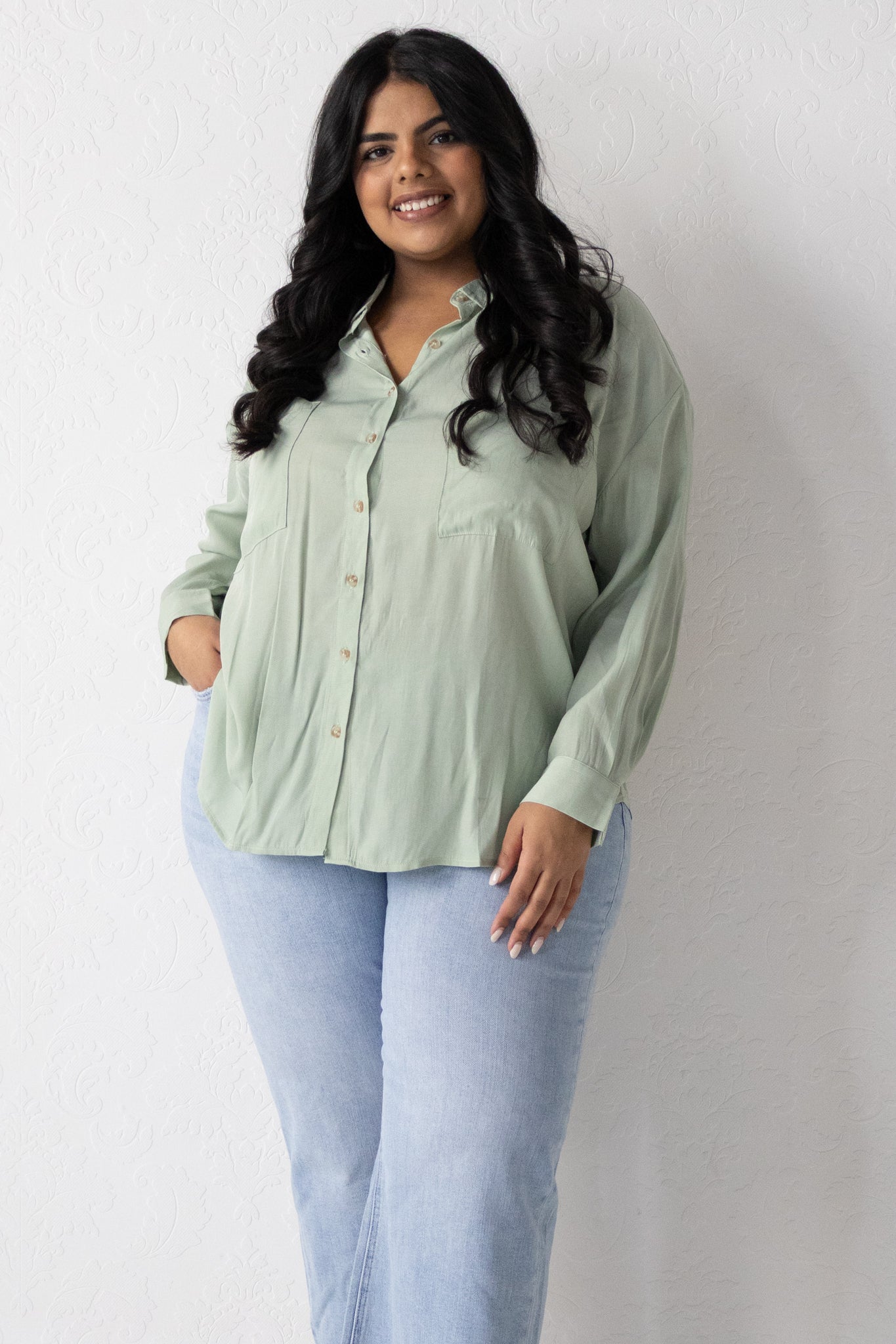 Oversized Button Down Shirt (S-XXXL)