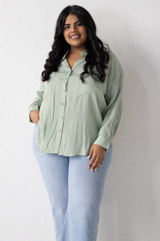 Oversized Button Down Shirt (S-XXXL)