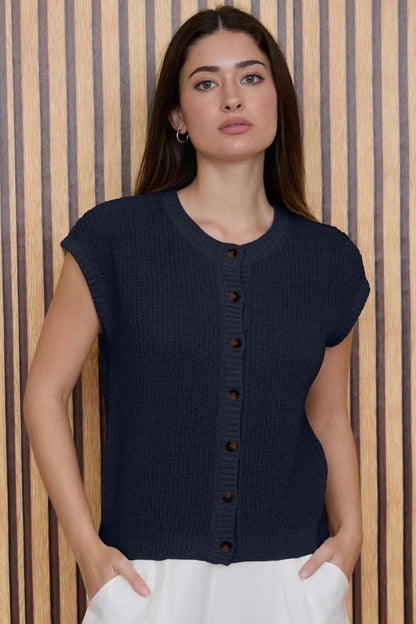 Knit SS Cardigan (S-3X)