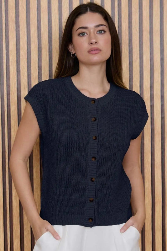 Knit SS Cardigan (S-3X)
