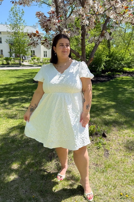 Bow Back Mini Dress (S-3X)