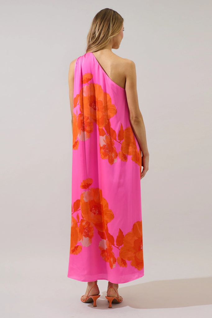 Glena One Shoulder Maxi Dress (XS-3X)
