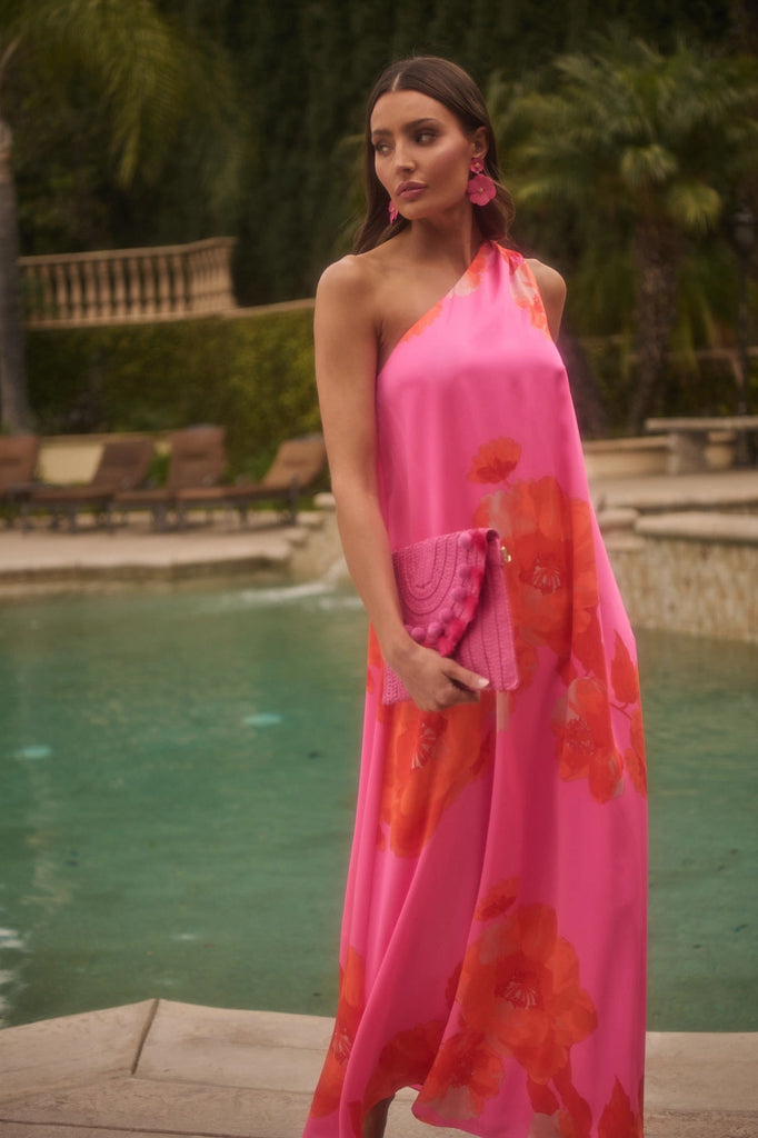 Glena One Shoulder Maxi Dress (XS-3X)