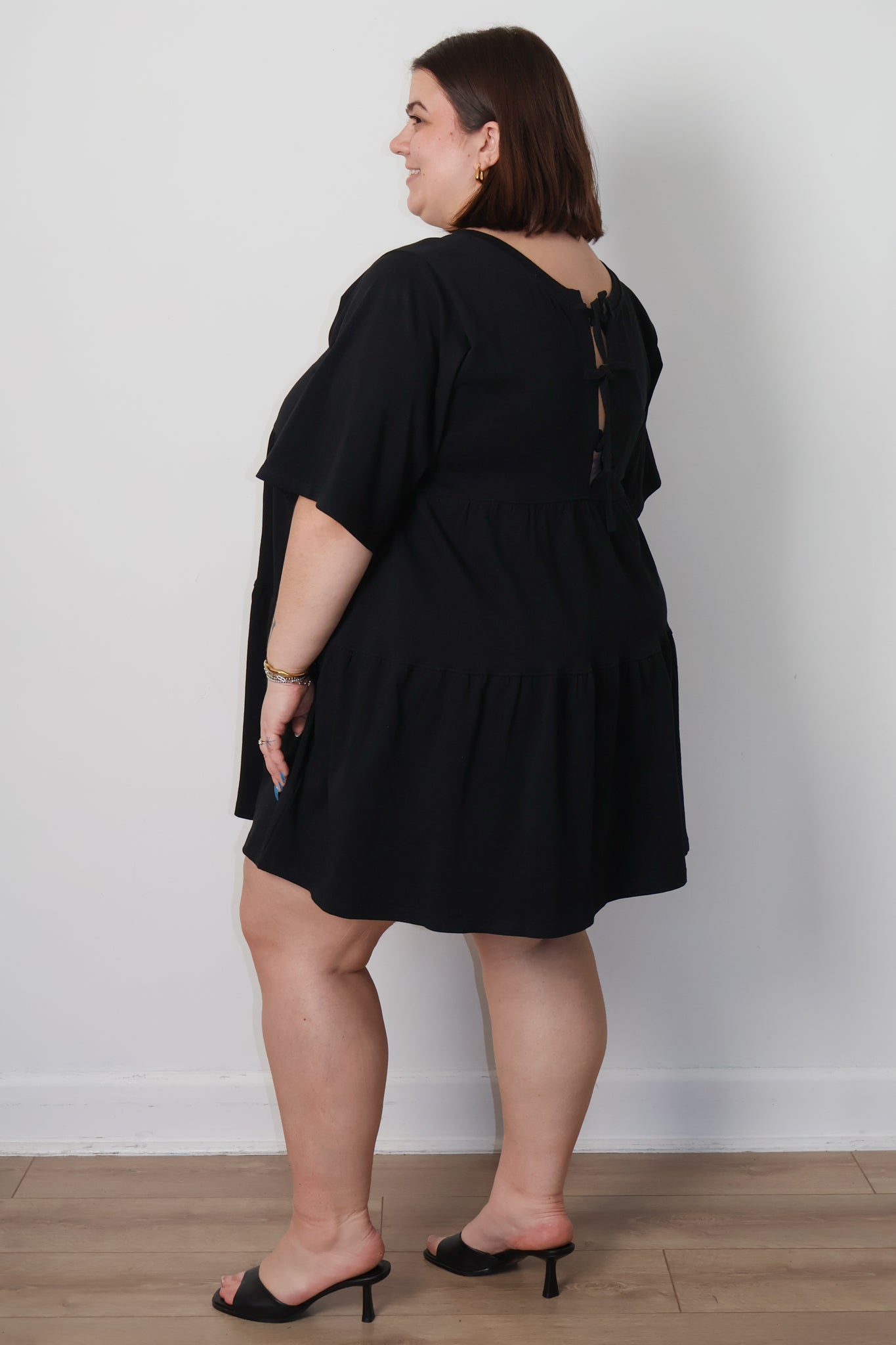 Brunette Tiered Babydoll Dress (XS-3X)
