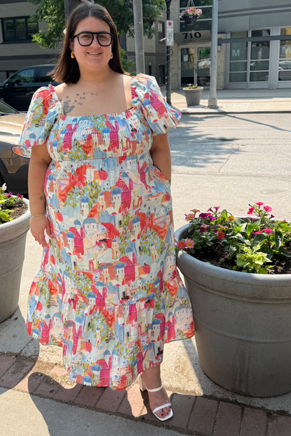 Santorini Midi Dress (S-3X)