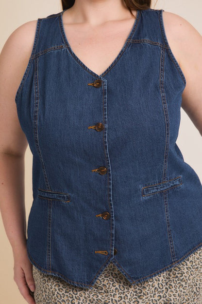 CURVE Denim Vest