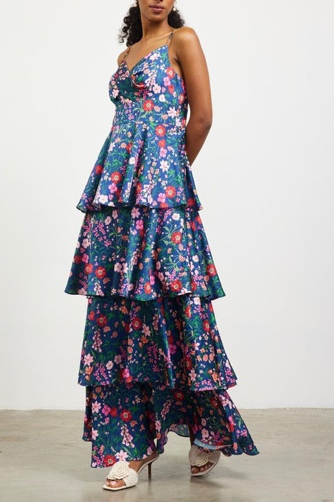 Floral Tiered Maxi Dress