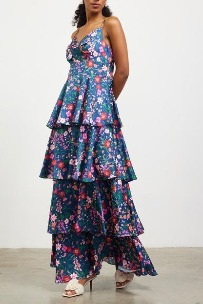 Floral Tiered Maxi Dress