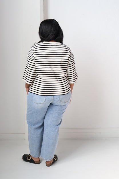 Brunette Striped Top (XS-3X)