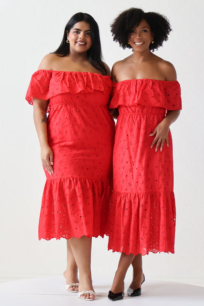 Eyelet OTS Dress (XS-XXL)
