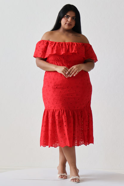 Eyelet OTS Dress (XS-XXL)