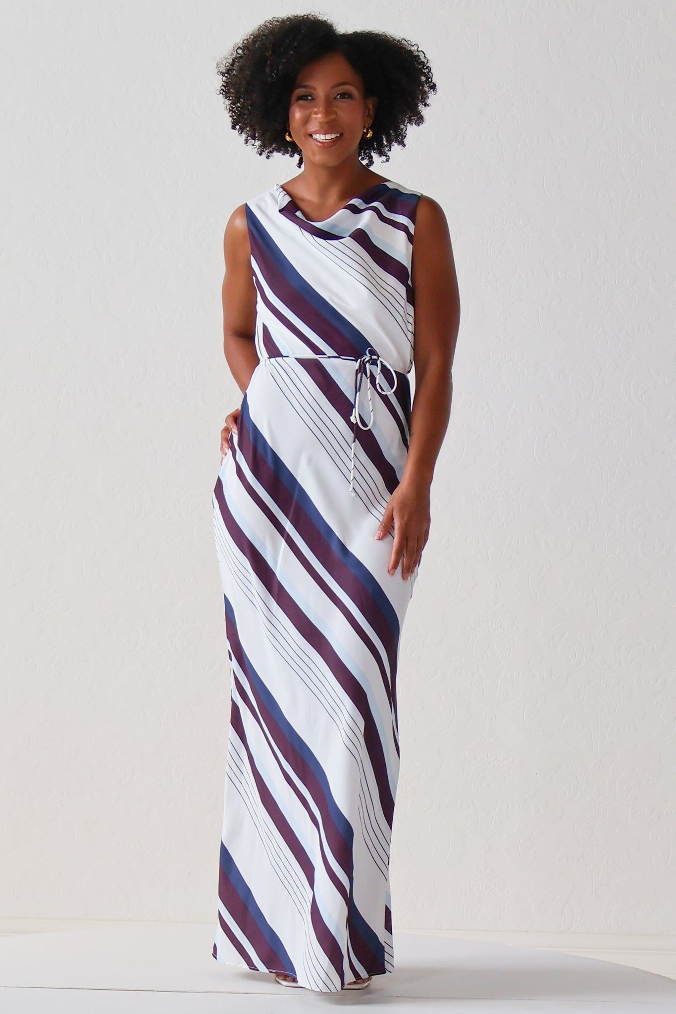 Celina Striped Maxi Dress