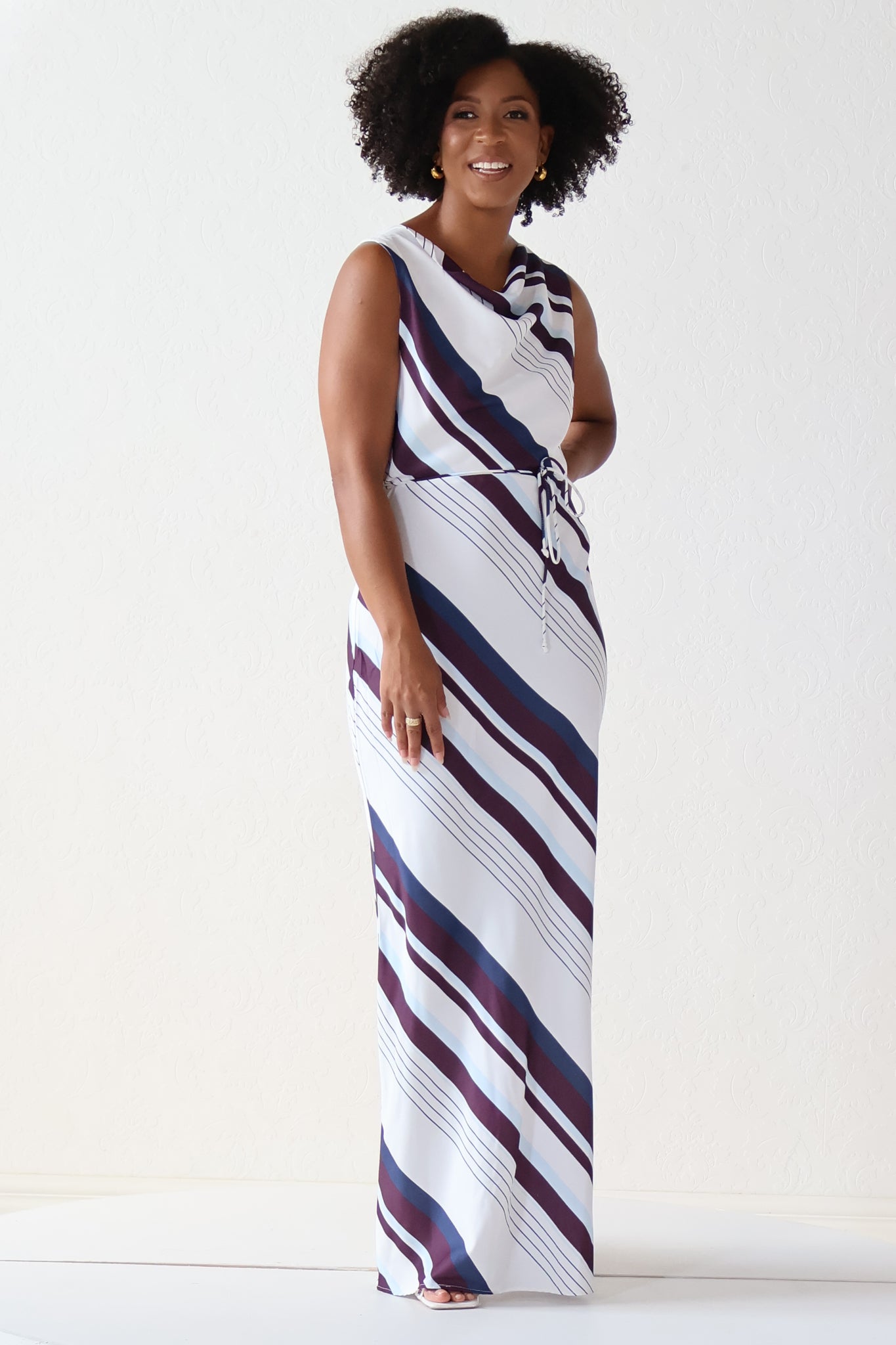 Celina Striped Maxi Dress