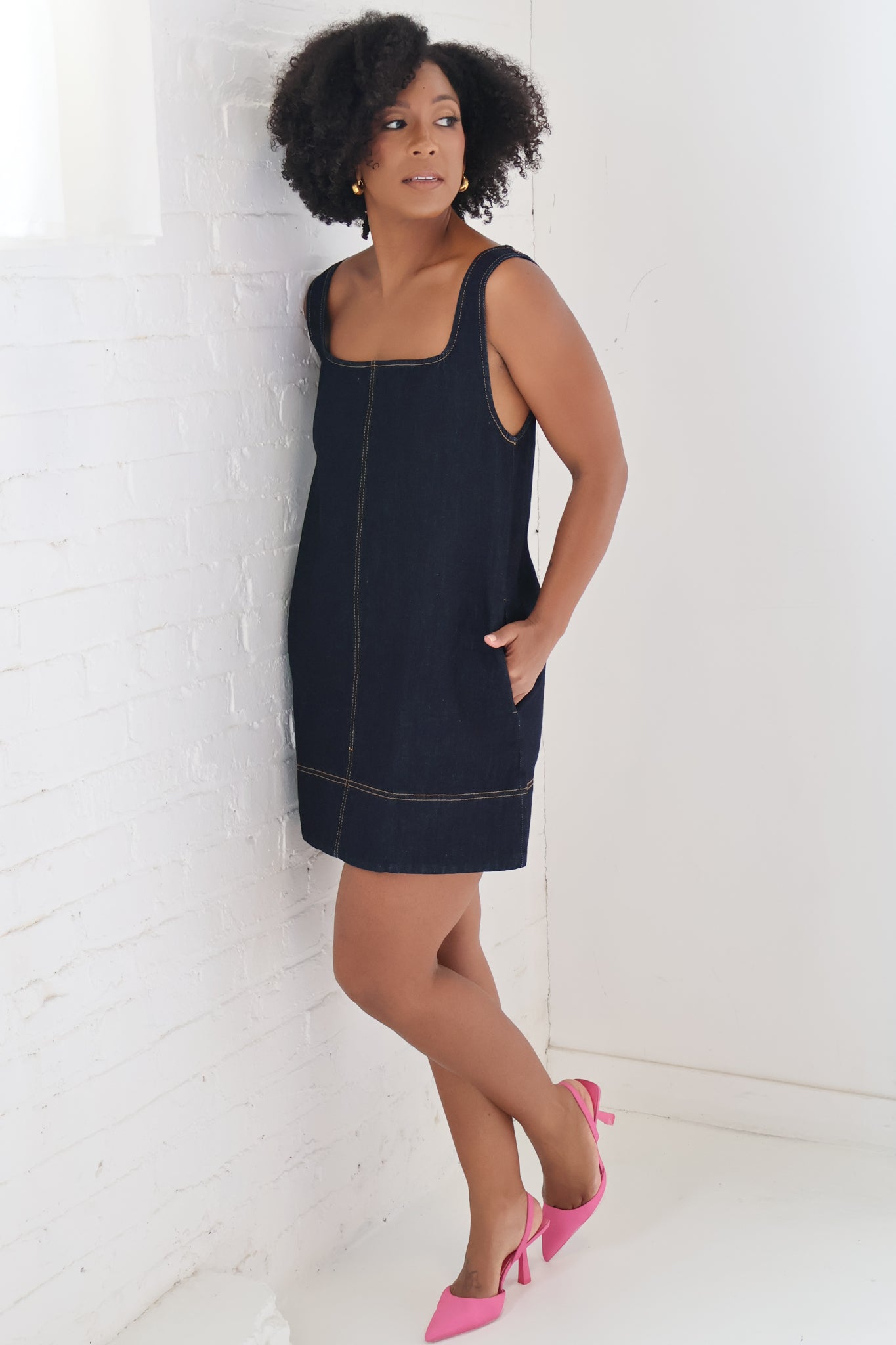 Lindsay Denim Mini Dress