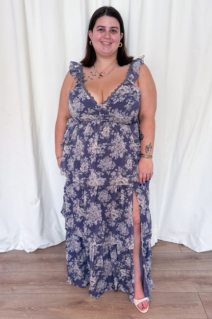 CURVE Floral Tiered Dress