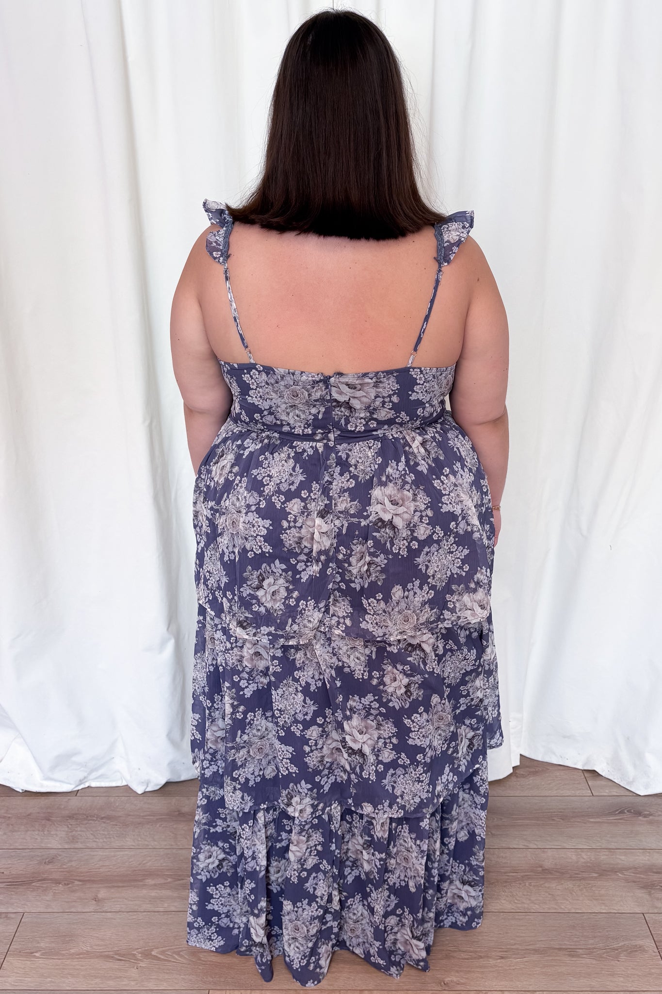 CURVE Floral Tiered Dress