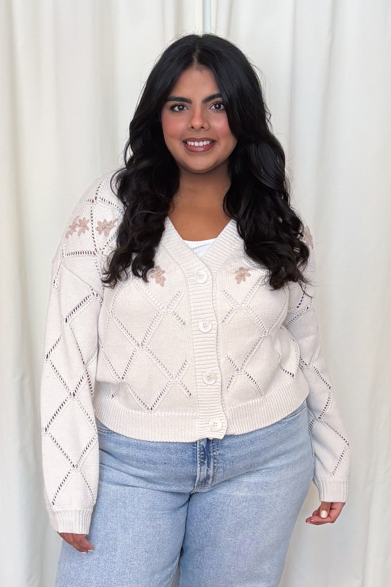 CURVE Pointelle Cardigan