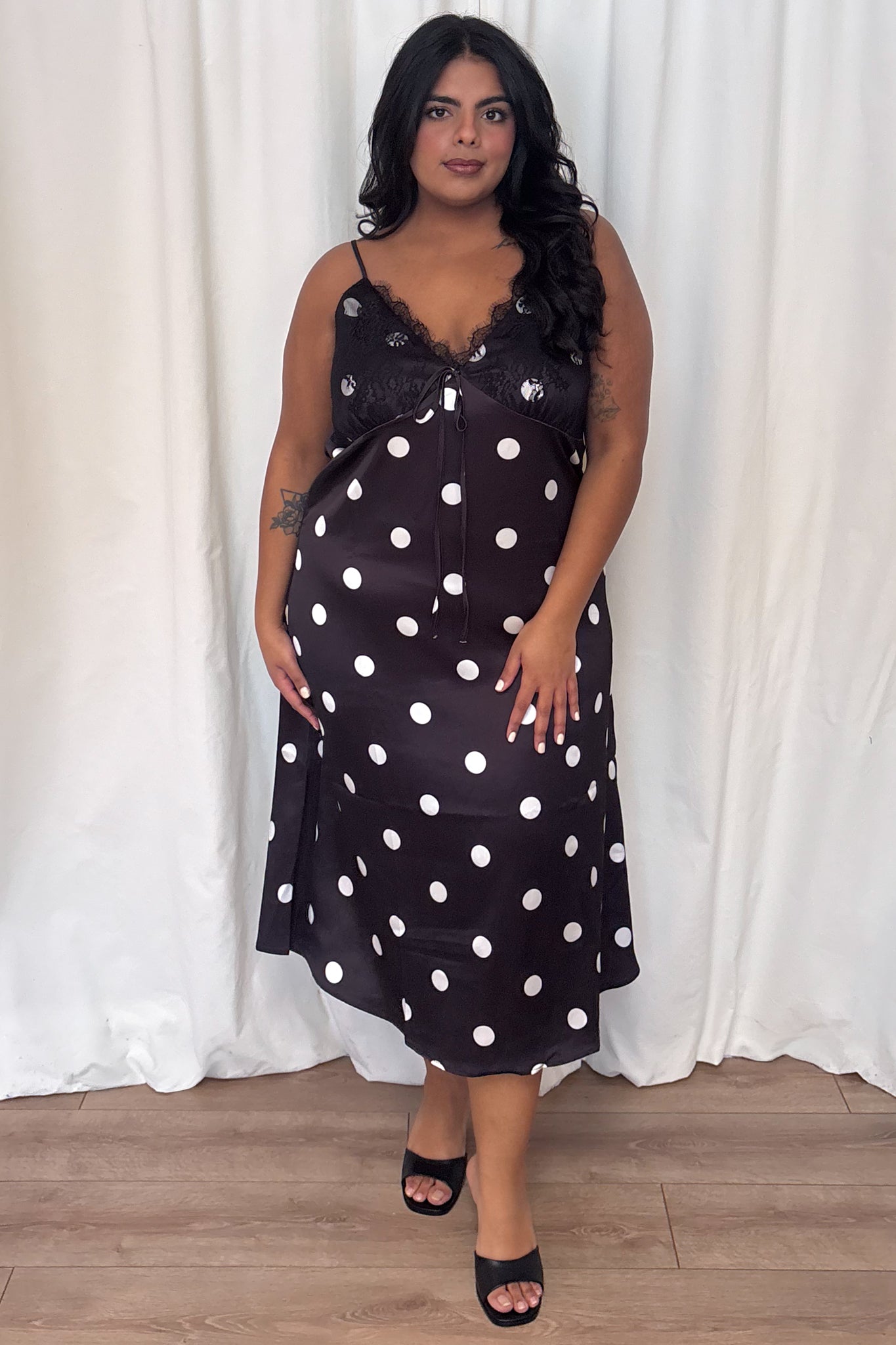 Polka Dot Dress (S-3X) – Valencia Boutique