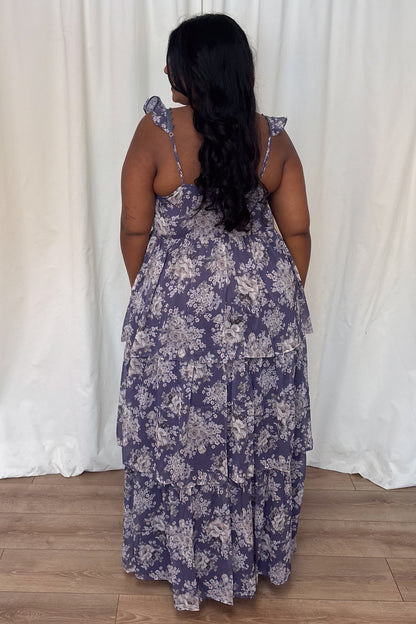 CURVE Floral Tiered Dress