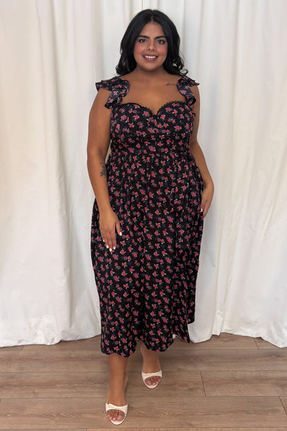 CURVE Floral Sweetheart Dress