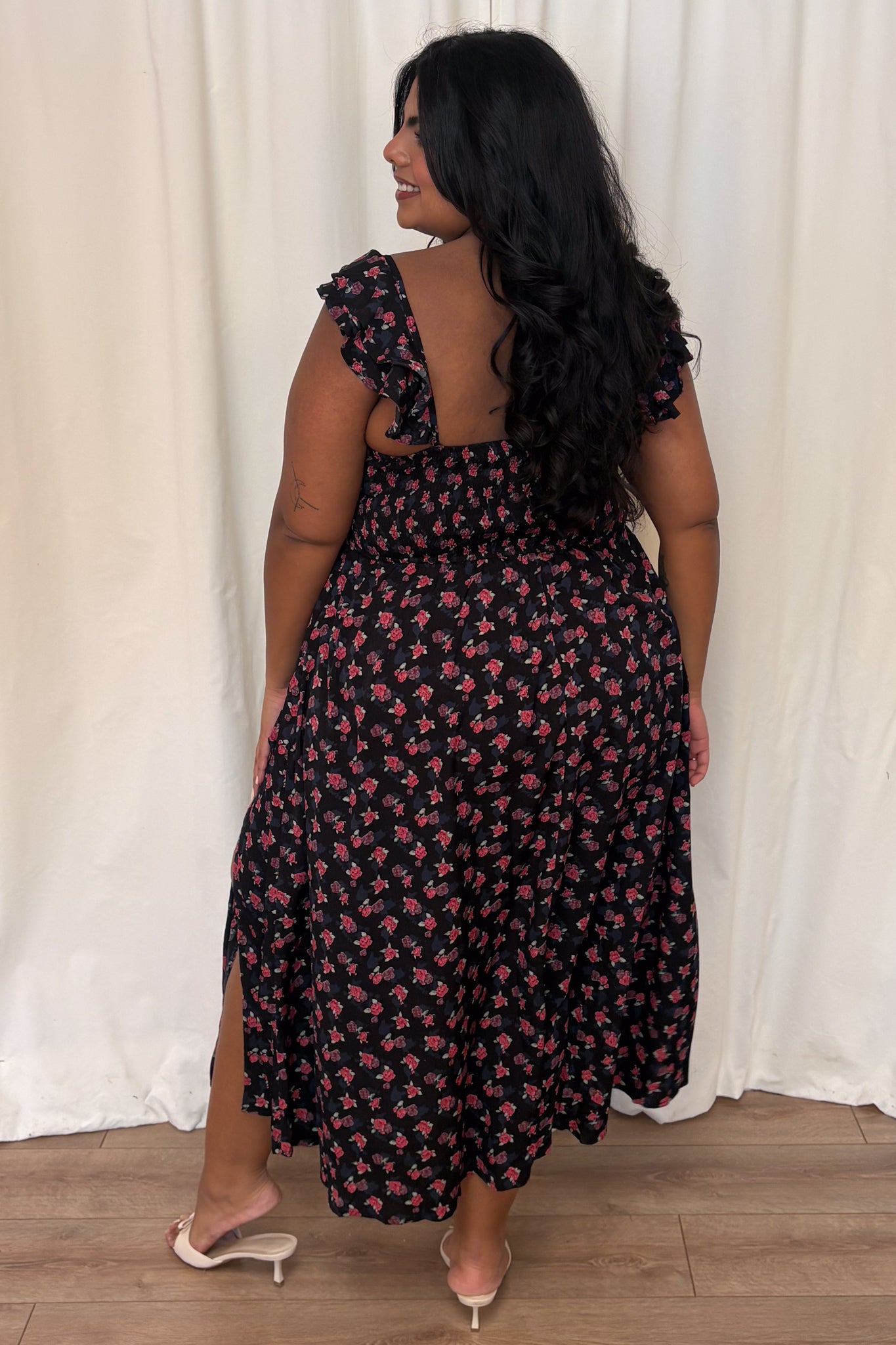 CURVE Floral Sweetheart Dress