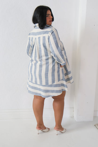 CURVE Striped Mini Dress