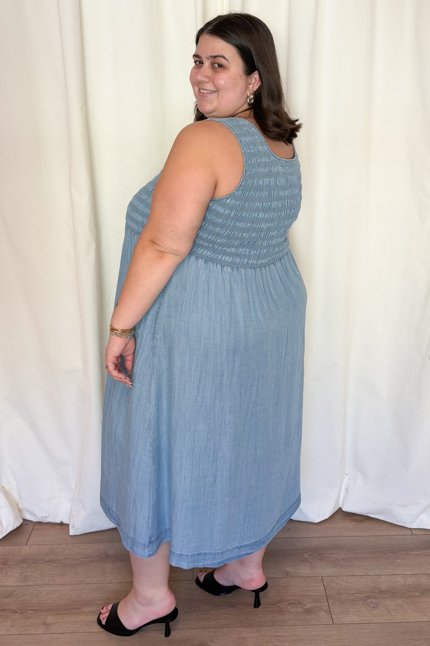 Tencel Midi Dress (S-XXL)