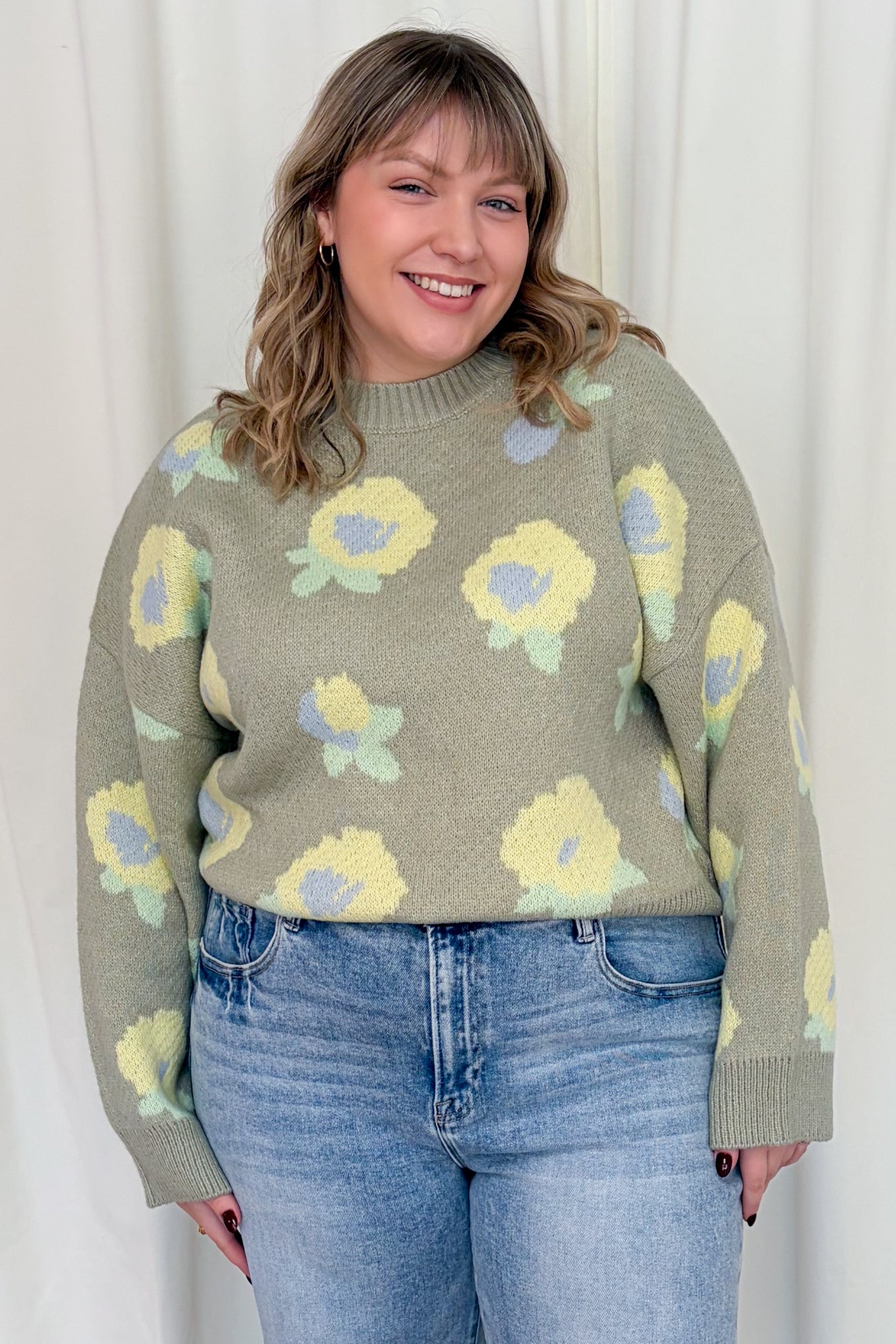 Floral Pullover Sweater