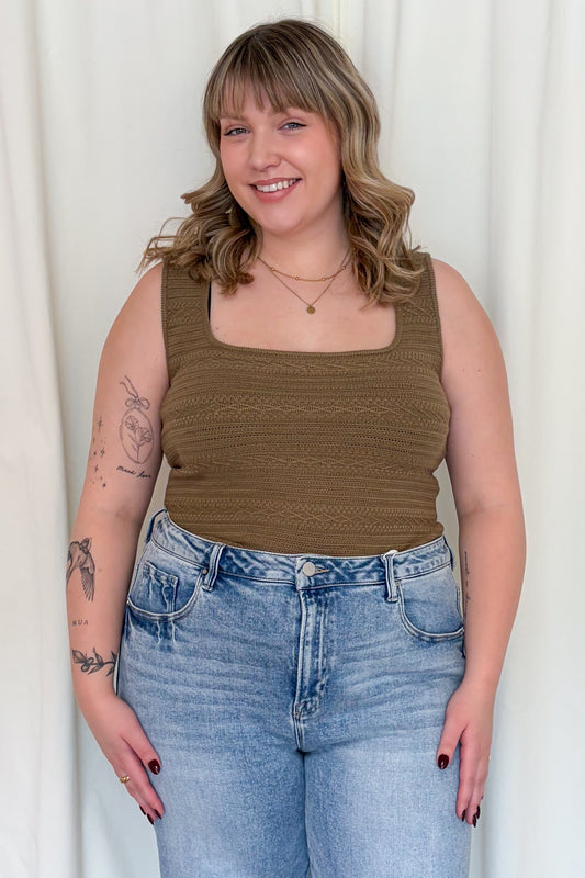 CURVE Squareneck Knit Tank