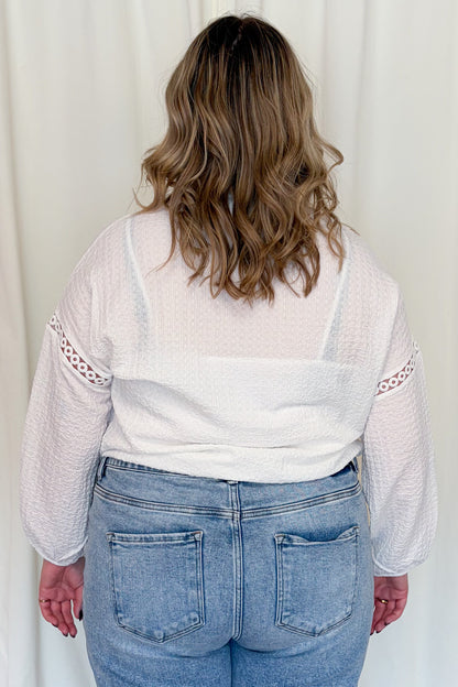 CURVE Lace Insert Blouse