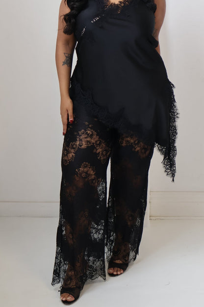 CURVE Satin Lace Pant