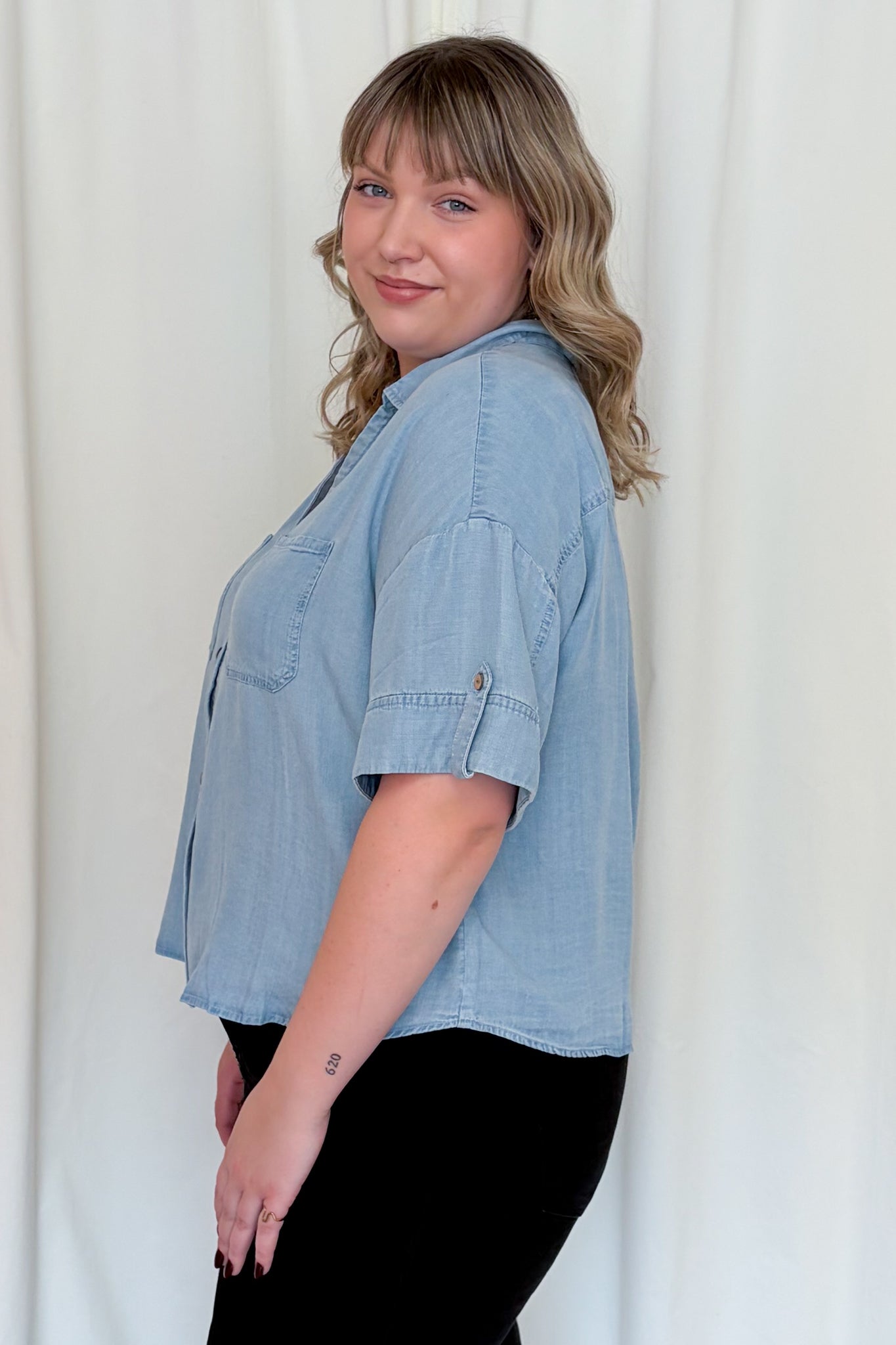 Short Sleeve Tencel Top (S-XXL)