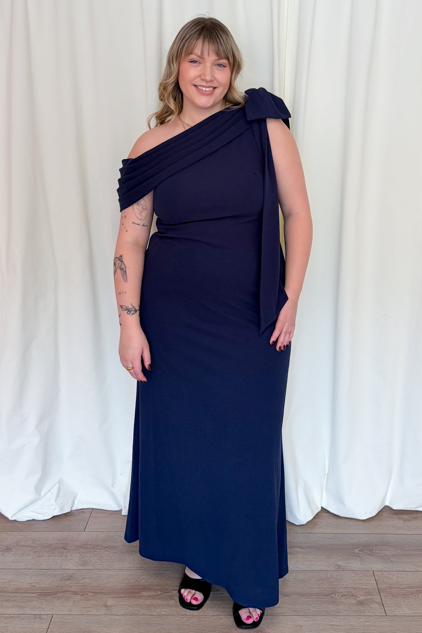 One Shoulder Sheath Dress