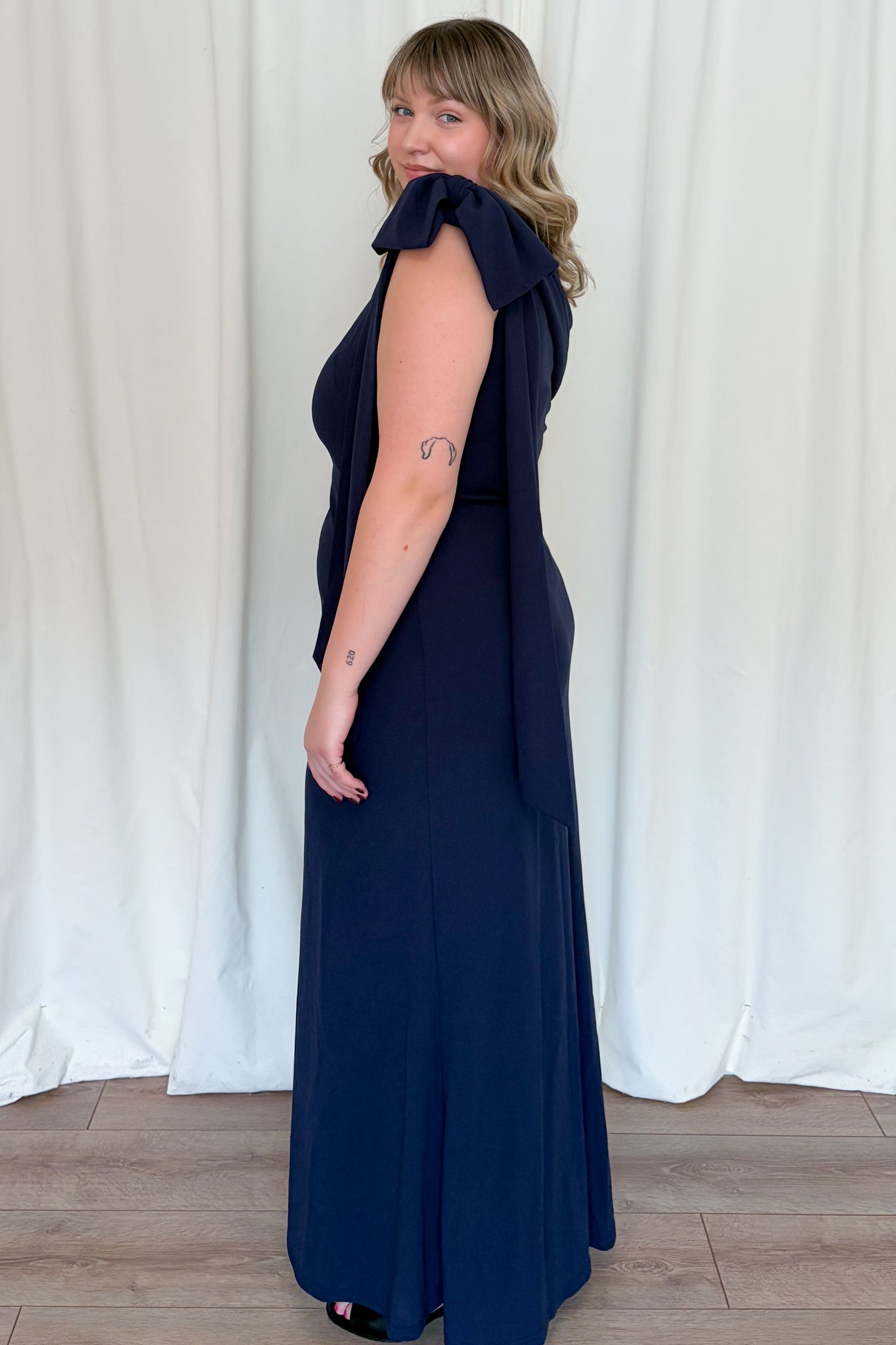 One Shoulder Sheath Dress