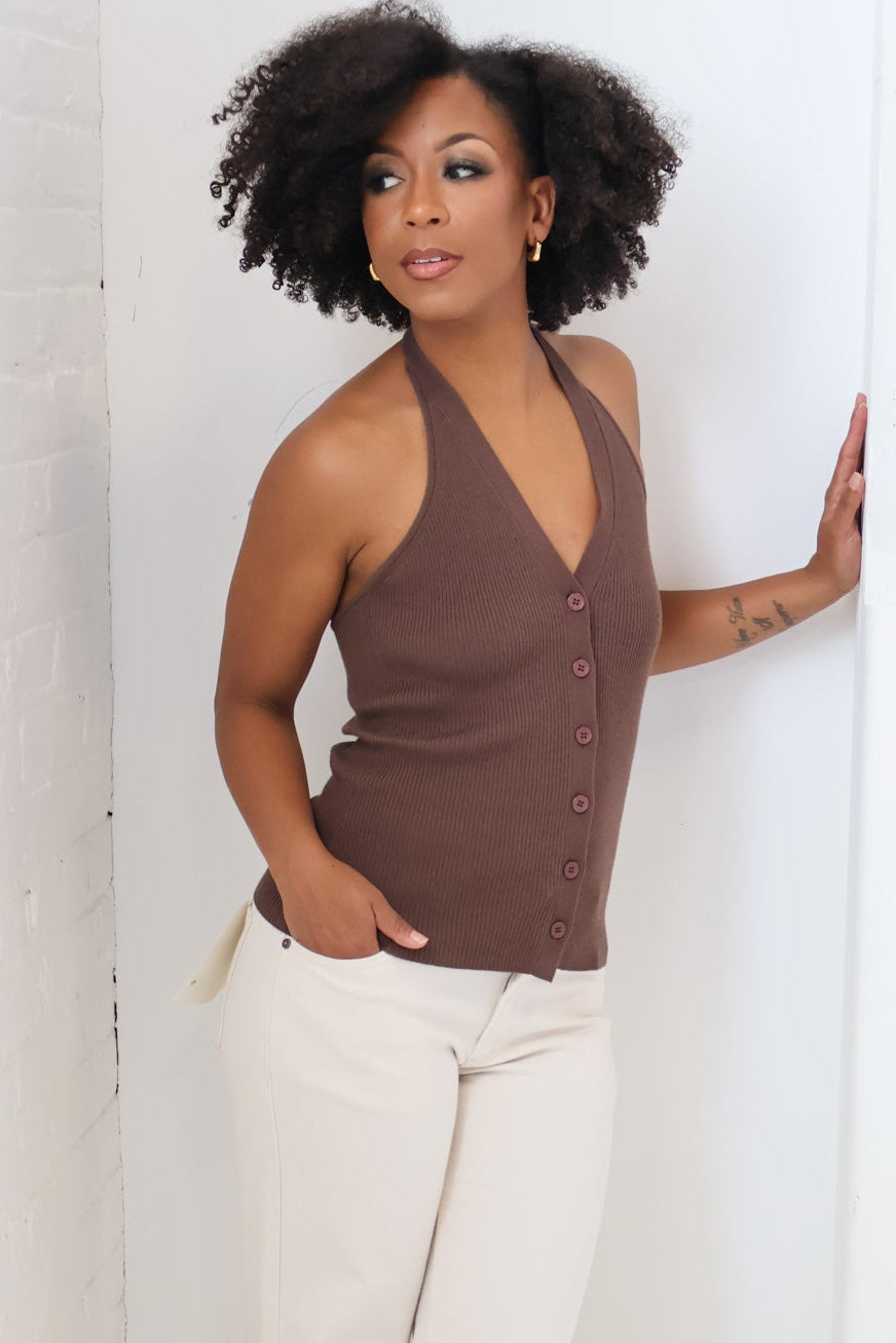 Knit Halter Top