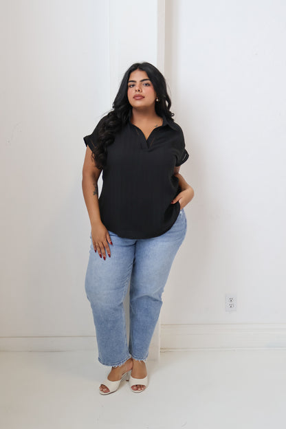 CURVE  Linen Top