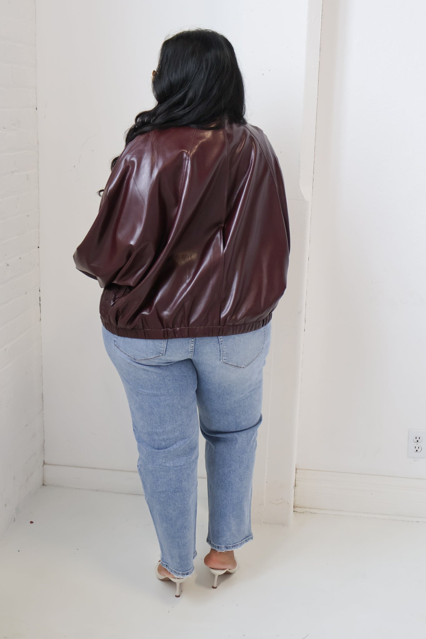 Faux Leather Bomber (XS-XXL)
