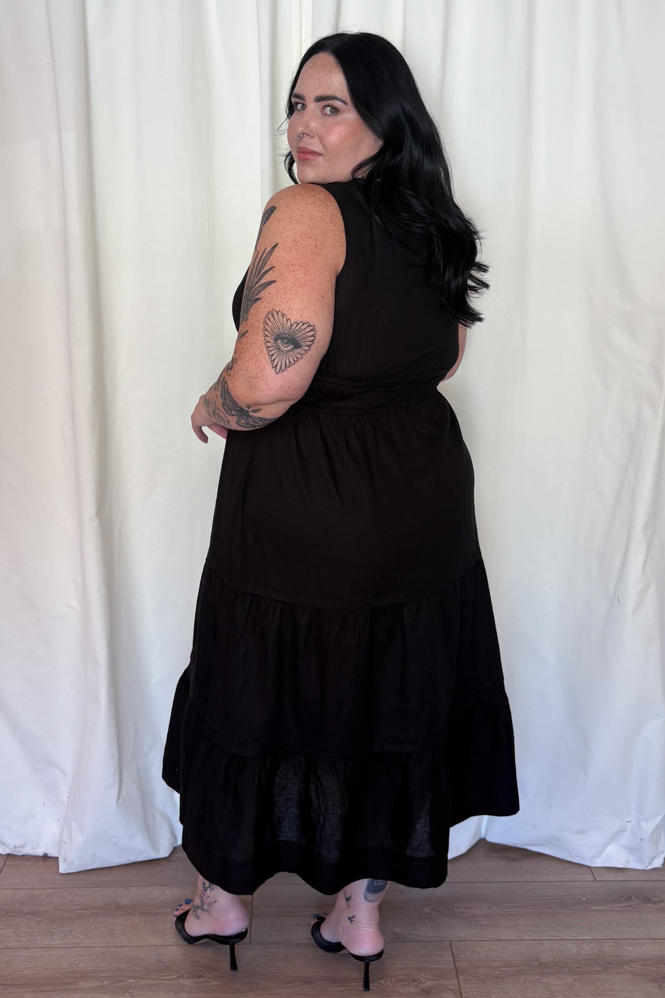 Linen Midi Dress (S-XXL)