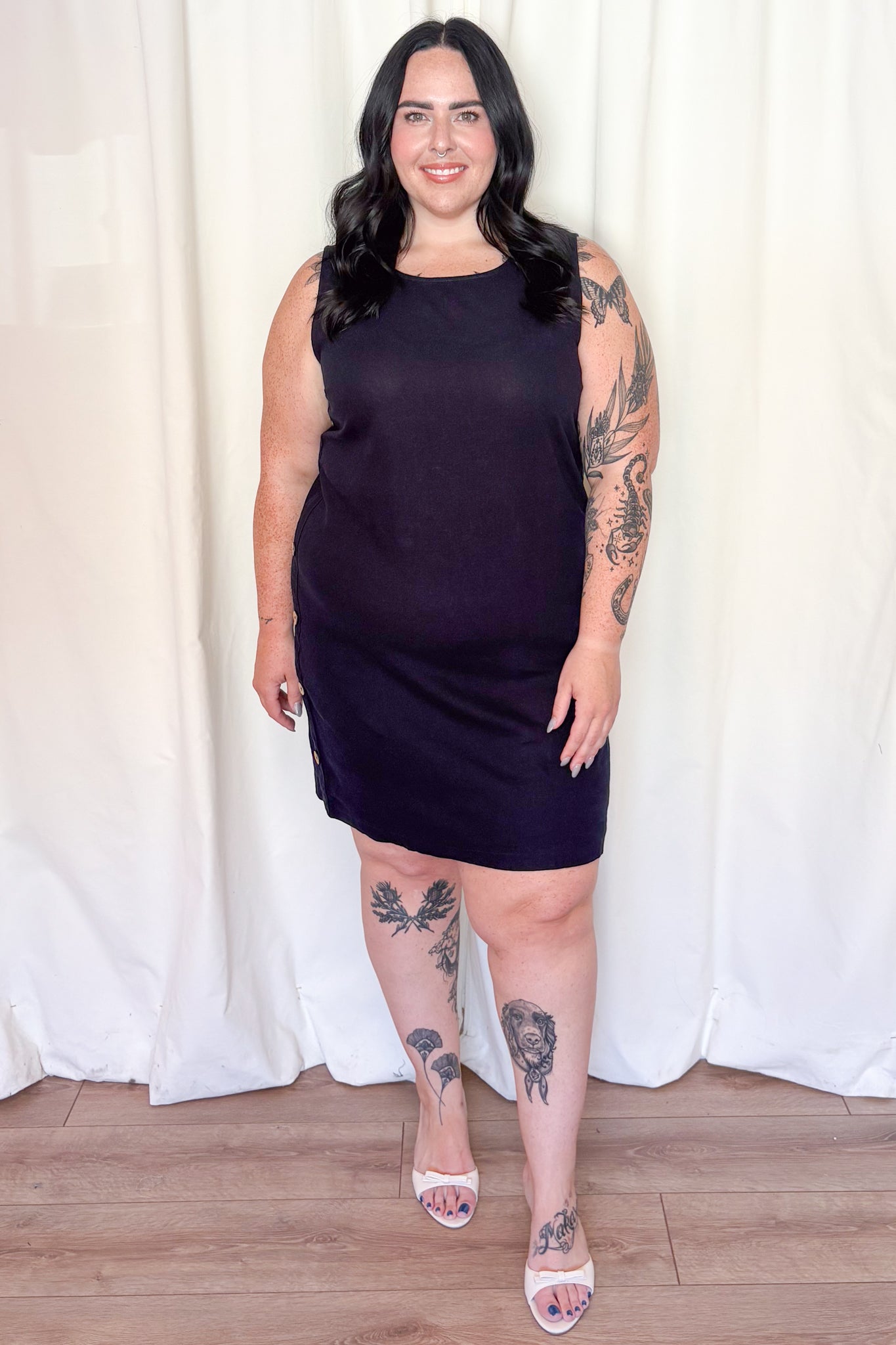 Linen Shift Dress (S-XXL)