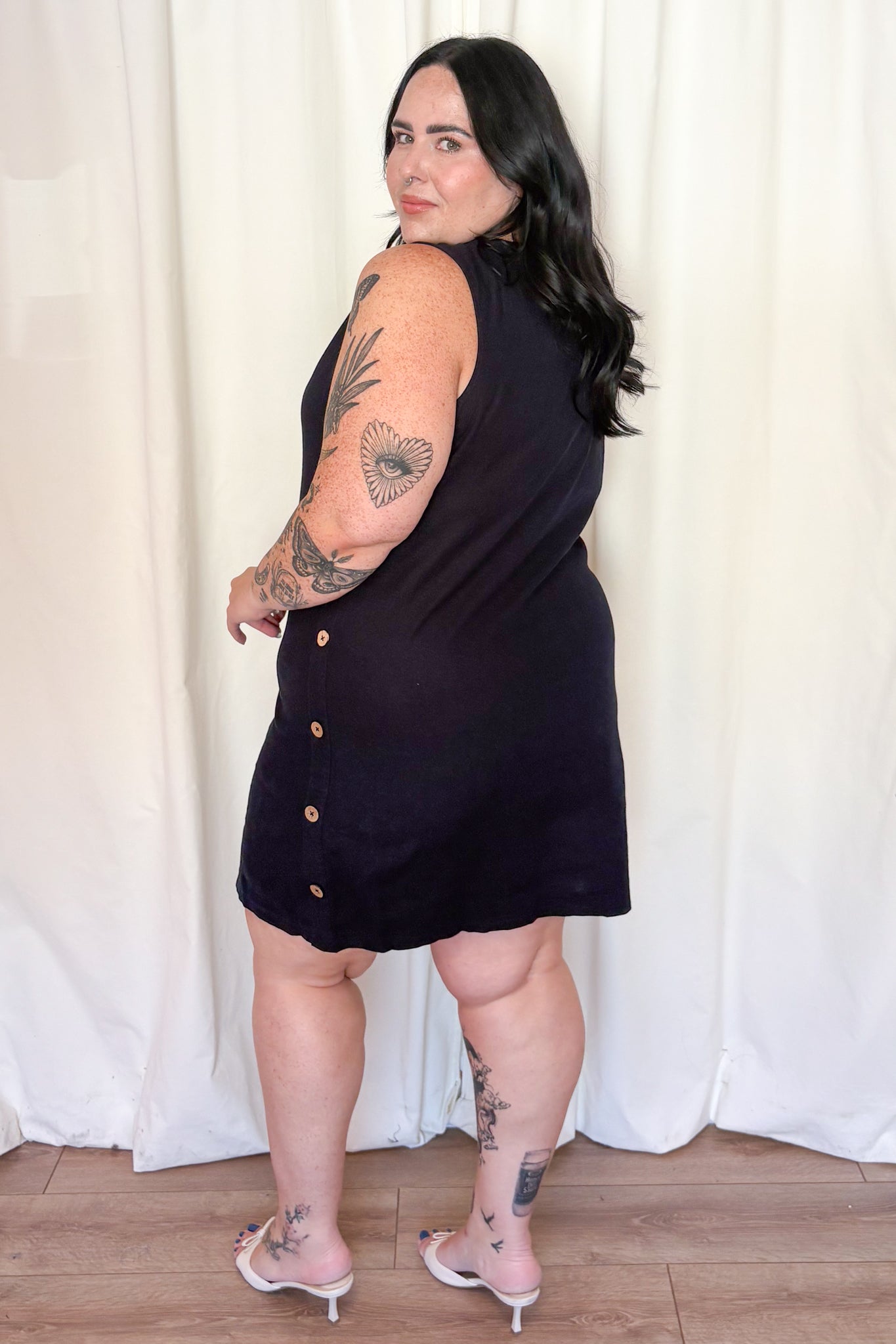 Linen Shift Dress (S-XXL)