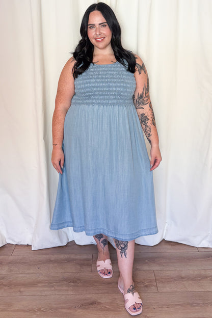 Tencel Midi Dress (S-XXL)