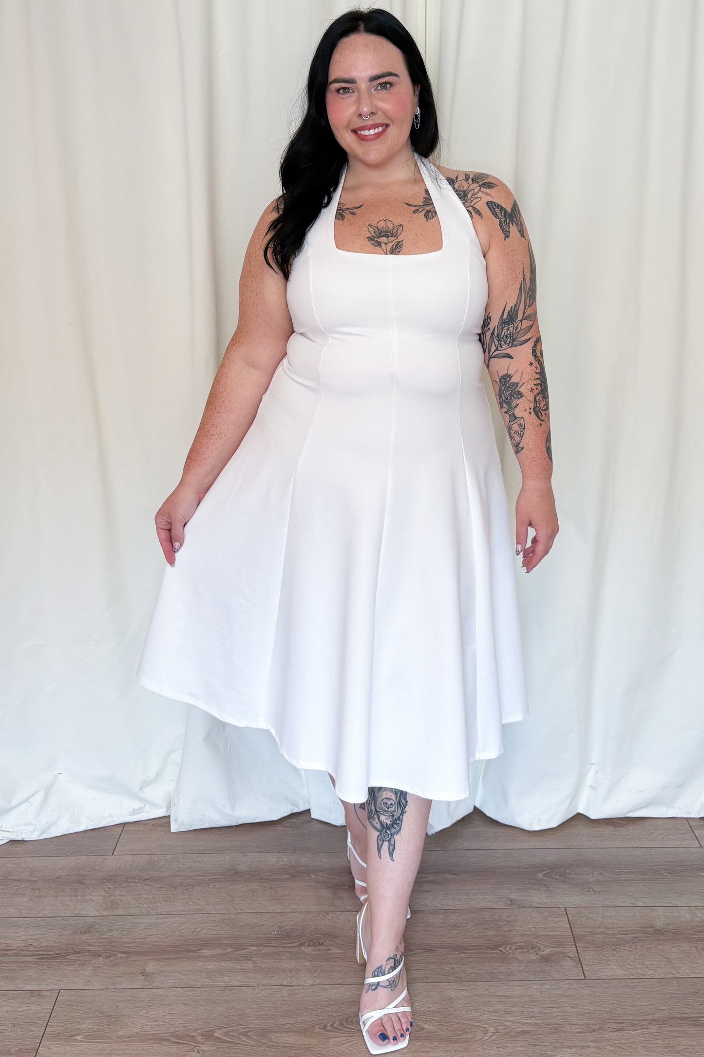 CURVE Halter Midi Dress