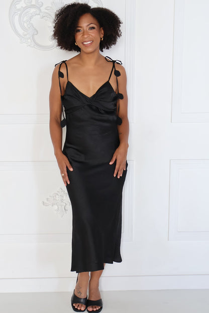 Emmy Twisted Bust Midi Dress  (S-XXL)