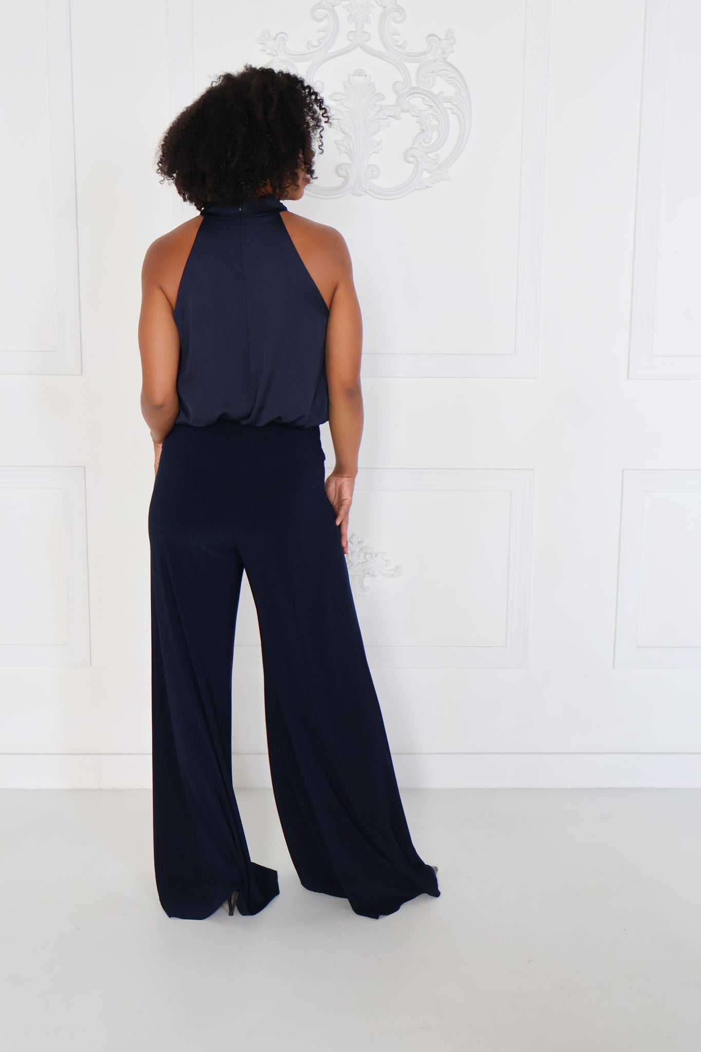 Satin Halter Jumpsuit (Size 2-22)