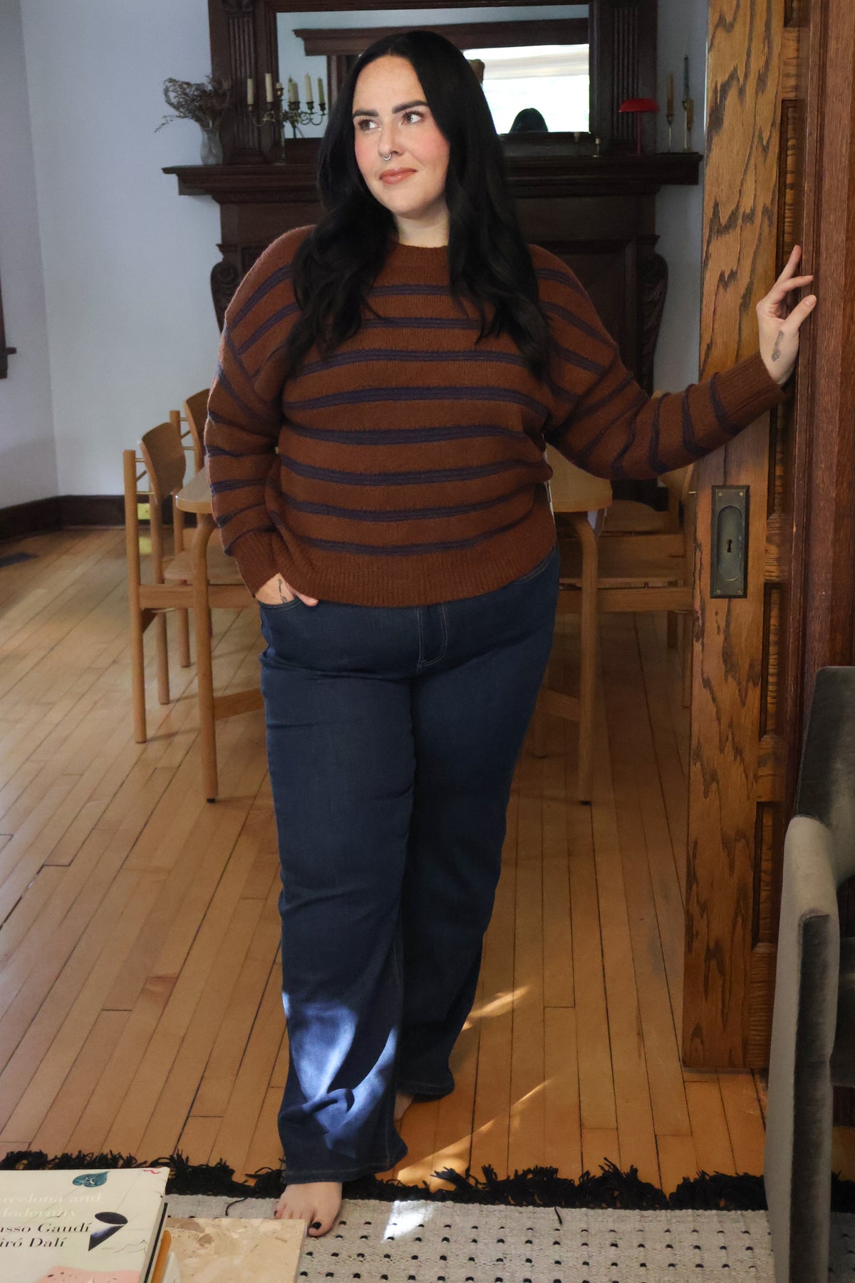CURVE Striped Pullover